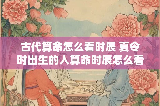 古代算命怎么看时辰 夏令时出生的人算命时辰怎么看