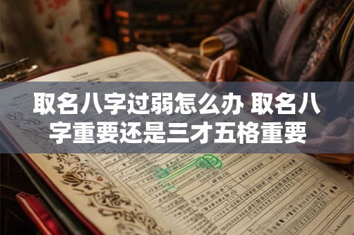 取名八字过弱怎么办 取名八字重要还是三才五格重要