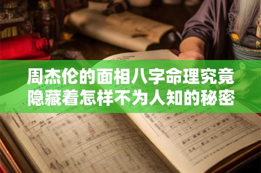 周杰伦的面相八字命理究竟隐藏着怎样不为人知的秘密