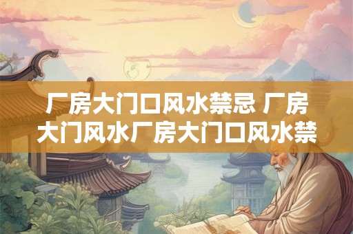 厂房大门口风水禁忌 厂房大门风水厂房大门口风水禁忌