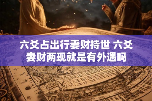 六爻占出行妻财持世 六爻妻财两现就是有外遇吗 六爻占出行妻财持世 六爻妻财两现就是有外遇吗