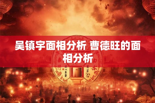 吴镇宇面相分析 曹德旺的面相分析