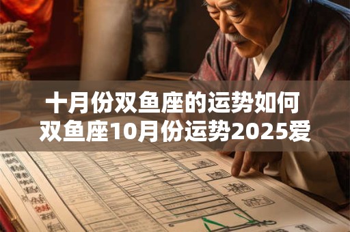 十月份双鱼座的运势如何 双鱼座10月份运势2025爱情