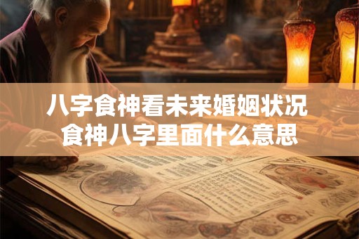 八字食神看未来婚姻状况 食神八字里面什么意思