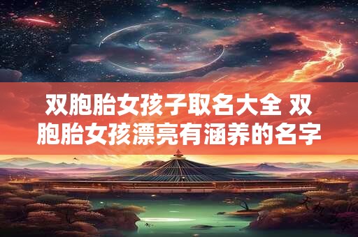 双胞胎女孩子取名大全 双胞胎女孩漂亮有涵养的名字参考怎么起名寓意聪明