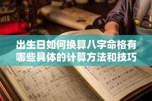 出生日如何换算八字命格有哪些具体的计算方法和技巧