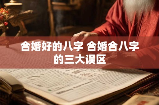 合婚好的八字 合婚合八字的三大误区