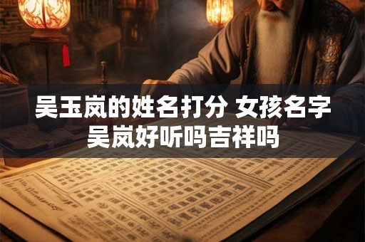 吴玉岚的姓名打分 女孩名字吴岚好听吗吉祥吗