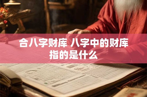 合八字财库 八字中的财库指的是什么