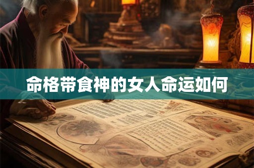 命格带食神的女人命运如何