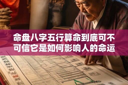 命盘八字五行算命到底可不可信它是如何影响人的命运的