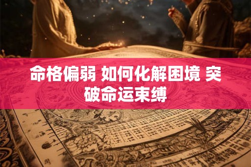 命格偏弱 如何化解困境 突破命运束缚