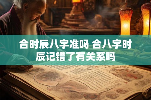 合时辰八字准吗 合八字时辰记错了有关系吗