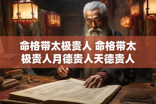 命格带太极贵人 命格带太极贵人月德贵人天德贵人