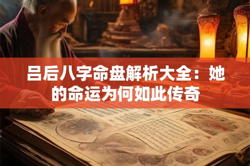 吕后八字命盘解析大全：她的命运为何如此传奇