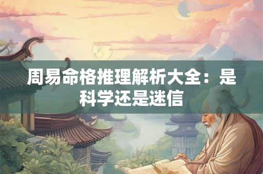 周易命格推理解析大全：是科学还是迷信