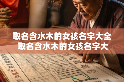 详细阅读:取名含水木的女孩名字大全 取名含水木的女孩名字大全三个字 取名含水木的女孩名字大全 取名含水木的女孩名字大全三个字