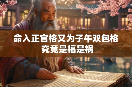 命入正官格又为子午双包格 究竟是福是祸