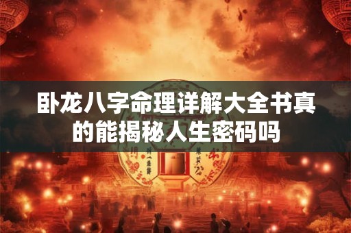 卧龙八字命理详解大全书真的能揭秘人生密码吗