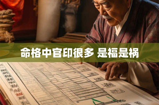 命格中官印很多 是福是祸