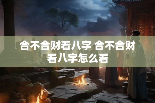 合不合财看八字 合不合财看八字怎么看 合不合财看八字 合不合财看八字怎么看