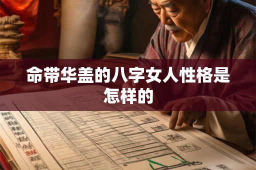 命带华盖的八字女人性格是怎样的