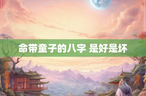 命带童子的八字 是好是坏