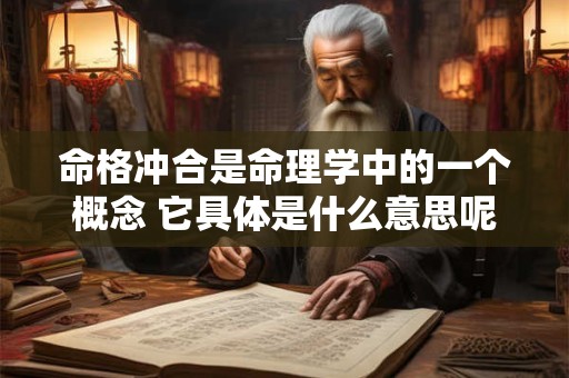 命格冲合是命理学中的一个概念 它具体是什么意思呢
