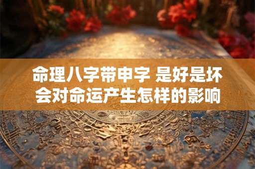 命理八字带申字 是好是坏会对命运产生怎样的影响