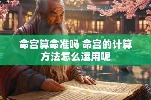 命宫算命准吗 命宫的计算方法怎么运用呢