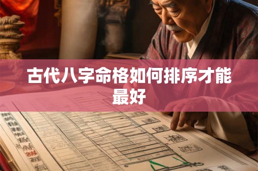 古代八字命格如何排序才能最好