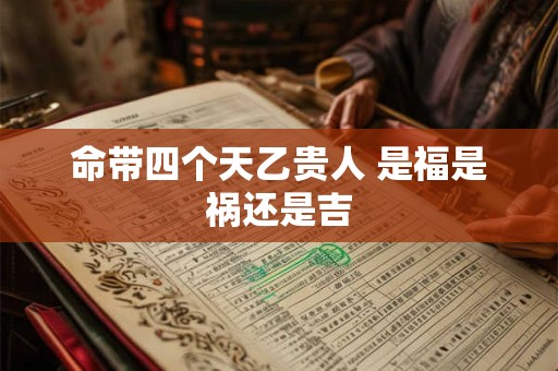 命带四个天乙贵人 是福是祸还是吉