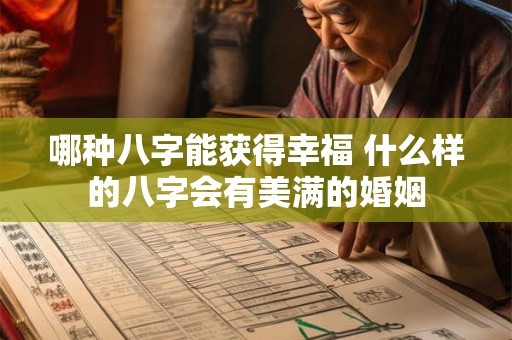 哪种八字能获得幸福 什么样的八字会有美满的婚姻