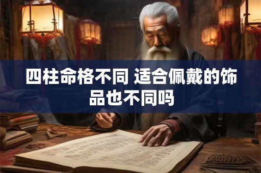 四柱命格不同 适合佩戴的饰品也不同吗