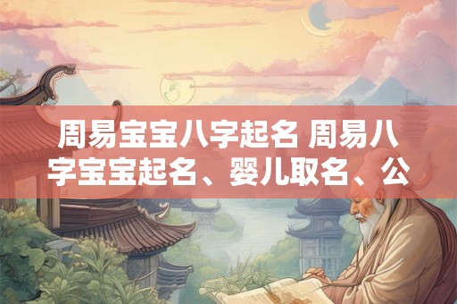 周易宝宝八字起名 周易八字宝宝起名、婴儿取名、公司起名、孩子成人改名
