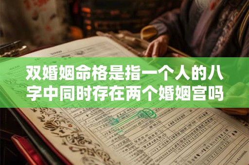 双婚姻命格是指一个人的八字中同时存在两个婚姻宫吗