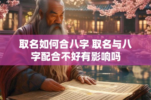 取名如何合八字 取名与八字配合不好有影响吗 取名如何合八字 取名与八字配合不好有影响吗