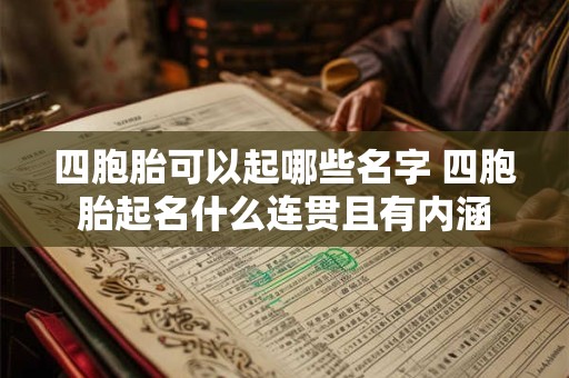四胞胎可以起哪些名字 四胞胎起名什么连贯且有内涵 四胞胎可以起哪些名字 四胞胎起名什么连贯且有内涵
