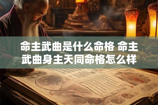 命主武曲是什么命格 命主武曲身主天同命格怎么样