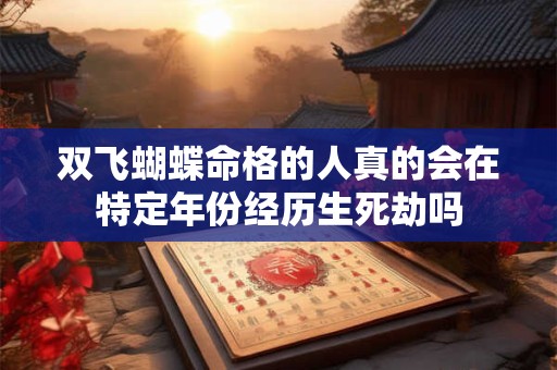 双飞蝴蝶命格的人真的会在特定年份经历生死劫吗