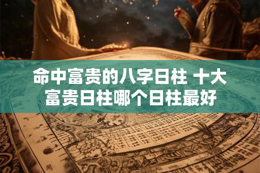 命中富贵的八字日柱 十大富贵日柱哪个日柱最好