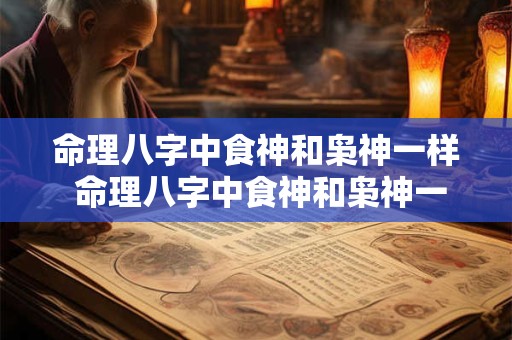 命理八字中食神和枭神一样 命理八字中食神和枭神一样好不好