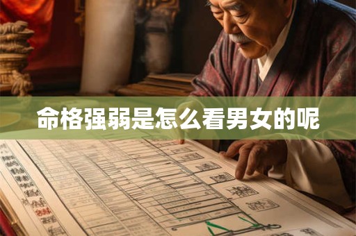 命格强弱是怎么看男女的呢