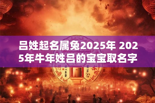吕姓起名属兔2025年 2025年牛年姓吕的宝宝取名字