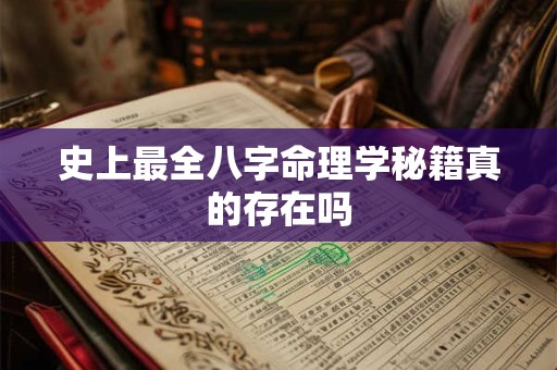 史上最全八字命理学秘籍真的存在吗