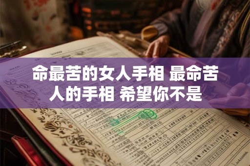 命最苦的女人手相 最命苦人的手相 希望你不是 命最苦的女人手相 最命苦人的手相 希望你不是