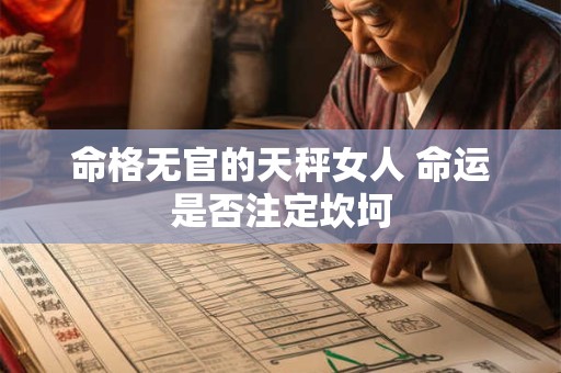 命格无官的天秤女人 命运是否注定坎坷