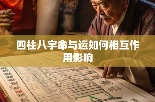 四柱八字命与运如何相互作用影响