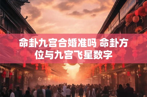 命卦九宫合婚准吗 命卦方位与九宫飞星数字