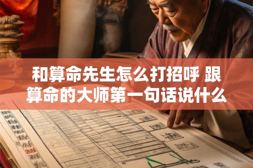 和算命先生怎么打招呼 跟算命的大师第一句话说什么